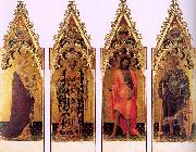 Gentile da  Fabriano Four Saints of the Quaratesi Polyptych oil